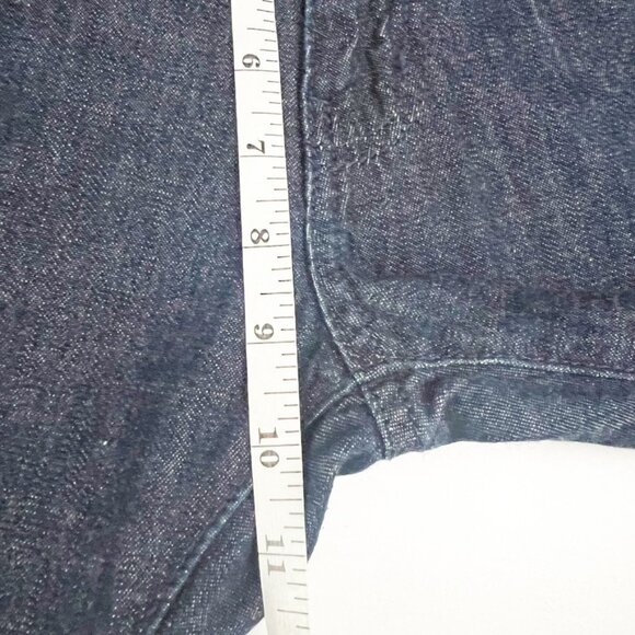 AJ Armani Jeans Women's Size 31 Dark Blue Wash Mid Rise Straight Leg Denim - Picture 10 of 16
